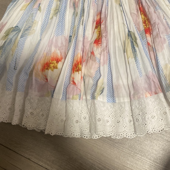 FLORAL PRINT COTTON MINI DRESS - Picture 10 of 14